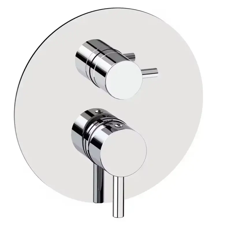 Eingebauter Brausemischer mit zwei Auslässen und drehbarem Umsteller Paffoni Light LIG018CR Direttamente Dal Produttore