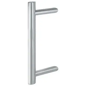 Di Tendenza Maniglione HOPPE modello E5062 diritto inclinato 45? per serramento in acciaio inox satinato