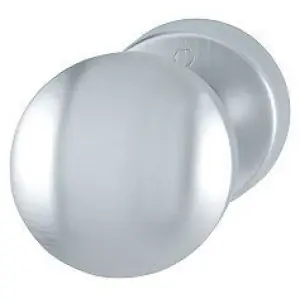 Offerta Del Giorno Pomolo fisso HOPPE modello M84/42K per portoncino su rosetta in ottone cromo satinato