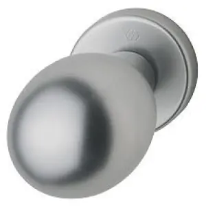 Pomolo fisso HOPPE modello 60L/42K per portoncino su rosetta in alluminio titanio Consegna Rapida