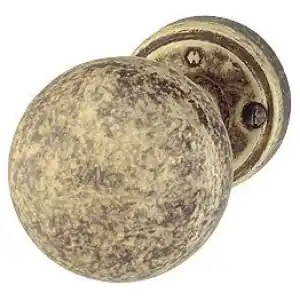 Nuovo Arrivo Pomolo fisso HOPPE modello M63/15K-2 per portoncino su rosetta in ottone bronzato antiqua