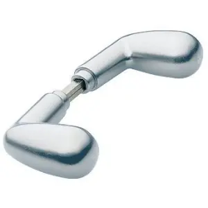 Pomolo impugnatura HOPPE modello 33 per portoncino spessore 50-69 in alluminio argento Must-Have
