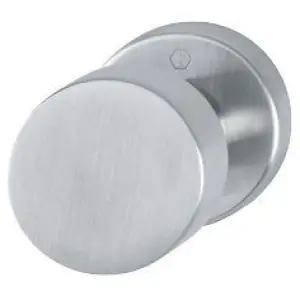 Pomolo fisso HOPPE modello E58/42k per portoncino su rosetta in acciaio inox satinato Quantità Limitata