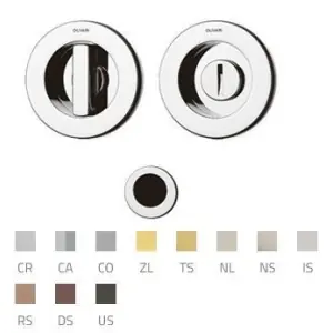 Maniglia incasso OLIVARI modello DANTE D132 per serramento con nottolino wc e ditale trascinamento in ottone superoro satinato Offerta Limitata