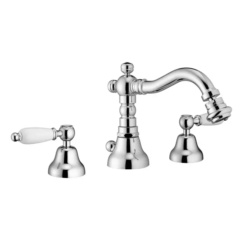 3-Loch-Bidetarmatur mit schwenkbarem Auslauf Porta & Bini Queen 12155CR Quantità Limitata