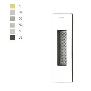 Maniglia incasso OLIVARI modello SIRO per serramento con foro cieco in ottone superinox satinato Ultima Occasione
