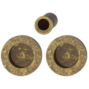 Bestseller Spazio Kit 5 HOPPE modello M471 rotondo diametro 68 per serramento con foro cieco e ditale trascinamento in ottone bronzato antiqua
