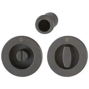 Spazio Kit 2 HOPPE modello M471 rotondo diametro 68 per serramento con nottolino wc e ditale trascinamento in ottone brunito antiqua Compra Online