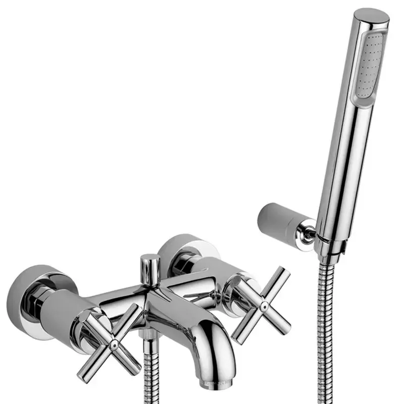 Externer Bademischer mit Duschset und Wandhalterung Paffoni Quattro QTV023CR Occasione Imperdibile