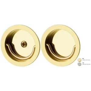 Maniglia incasso REGUITTI modello 543 per serramento con nottolino wc in ottone lucido verniciato Offerta