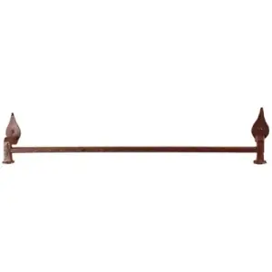 Portasciugamano UTENSIL LEGNO modello FT326 singolo dimensioni 530x100 in ferro ruggine Economico