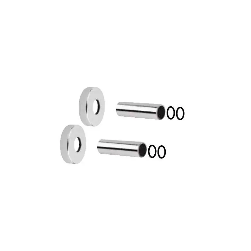 Wandverkleidungssatz aus Messing für dekorative Heizkörper Ø12-Ø16, Chromfarbe Arteclima 3181870HT Offerta Lampo