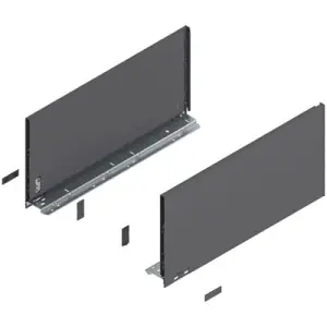Spondina BLUM modello 770 legrabox, altezza F (241 mm), LN 500 mm, destro+sinistro, per legrabox pure grigio orione opaco Nuovo Arrivo