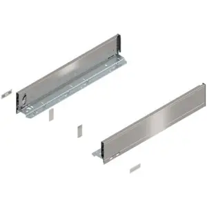 Spondina BLUM modello 770 legrabox, altezza M (90,5 mm), LN 500 mm, destro+sinistro, inox spazzolato verniciato Spedito Oggi
