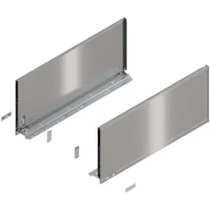 Spondina BLUM modello 770 legrabox, altezza F (241 mm), LN 550 mm, destro+sinistro, per legrabox pure inox spazzolato verniciato Must-Have