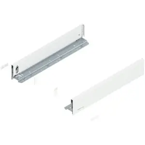 Spondina BLUM modello 770 legrabox, altezza M (90,5 mm), LN 500 mm, destro+sinistro, bianco seta opaco Soddisfatti O Rimborsati
