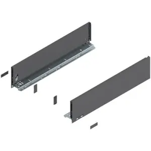 Reso Gratuito Spondina BLUM modello 770 legrabox, altezza K (128,5 mm), LN 550 mm, destro+sinistro, grigio orione opaco