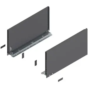 Compra Oggi Stesso Spondina BLUM modello 770 legrabox, altezza F (241 mm), LN 450 mm, destro+sinistro, per legrabox pure grigio orione opaco