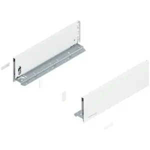 Spondina BLUM modello 770 legrabox, altezza K (128,5 mm), LN 400 mm, destro+sinistro, bianco seta opaco Non Perdere