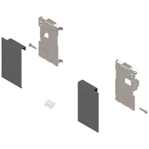 Attacchi BLUM modello ZI7 Legrabox per frontale, altezza M, per cassetto interno, destro+sinistro, grigio orione opaco Promo Stagionale