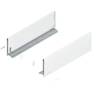 Occasione Spondina BLUM modello 770 legrabox, altezza C (177 mm), LN 550 mm, destro+sinistro, per legrabox pure bianco seta opaco