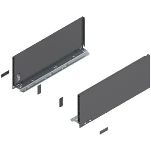Prezzo Di Fabbrica Spondina BLUM modello 770 legrabox, altezza C (177 mm), LN 450 mm, destro+sinistro, per legrabox pure grigio orione opaco