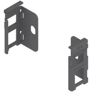 Offerta Speciale Supporti BLUM modello ZB7 Legrabox per schienale in legno, altezza N (80 mm), destro+sinistro, grigio orione opaco