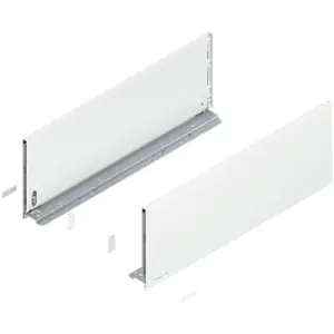 Spondina BLUM modello 770 legrabox, altezza F (241 mm), LN 650 mm, destro+sinistro, per legrabox pure bianco seta opaco Bestseller