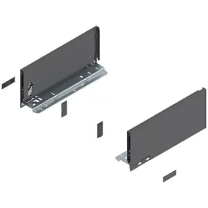 Promozione Spondina BLUM modello 770 legrabox, altezza K (128,5 mm), LN 300 mm, destro+sinistro, grigio orione opaco