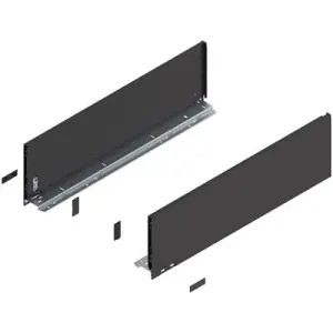 Spondina BLUM modello 770 legrabox, altezza C (177 mm), LN 600 mm, destro+sinistro, per legrabox pure nero terra opaco Saldi