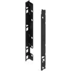 Supporti BLUM modello ZB7 Legrabox per schienale in legno, altezza F (257 mm), destro+sinistro, nero carbonio opaco Solo Oggi