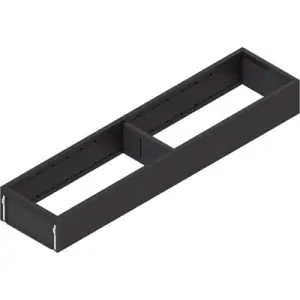 Telaio BLUM modello AMBIA-LINE per cassetto legrabox, acciaio, LN 450 mm, larghezza 100 mm nero terra opaco Ultime Pezzi