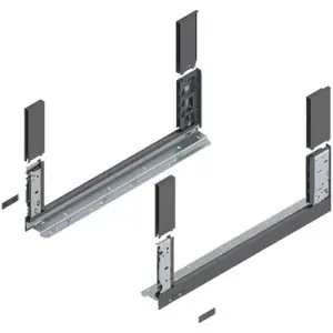 Prezzo Basso Spondina BLUM modello 780 legrabox free, altezza C (177 mm), LN 550 mm, destro+sinistro, per legrabox free grigio orione opaco