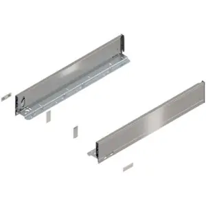 Spondina BLUM modello 770 legrabox, altezza K (90,5 mm), LN 550 mm, destro+sinistro, per legrabox inox spazzolato verniciato Nuovo Arrivo