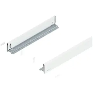 Spondina BLUM modello 770 legrabox, altezza M (90,5 mm), LN 550 mm, destro+sinistro, bianco seta opaco Subito Disponibile