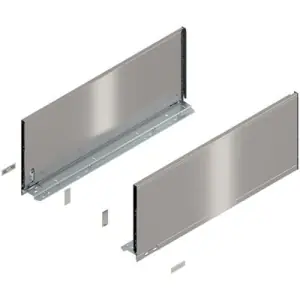 Spondina BLUM modello 770 legrabox, altezza F (241,0 mm), LN 600 mm, destro+sinistro, per legrabox pure inox spazzolato verniciato Solo Oggi