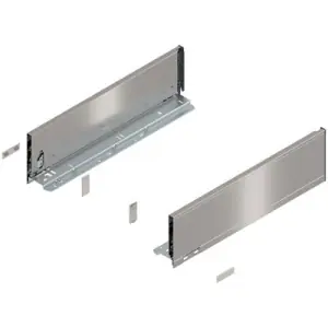 Spondina BLUM modello 770 legrabox, altezza K (128,5 mm), LN 450 mm, destro+sinistro, per legrabox inox spazzolato verniciato Compra Adesso