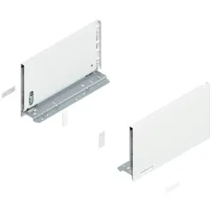 Ultima Occasione Spondina BLUM modello 770 legrabox, altezza C (177 mm), LN 300 mm, destro+sinistro, per legrabox pure bianco seta opaco