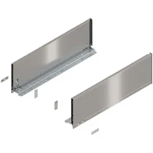 Spondina BLUM modello 770 legrabox, altezza C (177 mm), LN 550 mm, destro+sinistro, per legrabox pure inox spazzolato verniciato Pagamento Sicuro