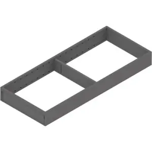 Spedizione Espresso Telaio BLUM modello AMBIA-LINE per Legrabox cassetto, acciaio, LN 500 mm, larghezza 200 mm, grigio orione opaco
