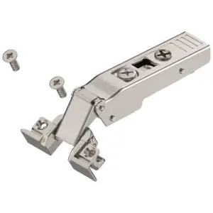 Clip top cerniera BLUM modello 72T5 per ante con telai in alluminio 120?, battuta con sormonto, senza molla, fondello da avvitare, nichelato Prezzo Ridotto