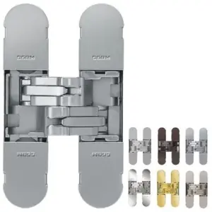 Offerta Limitata Cerniera invisibile regolabile CEAM modello 1129 per porta interna in zama finitura ARGENTO