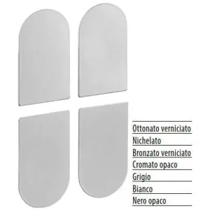 Offerta Speciale Copertura AGB per cerniera modello ECLIPSE 3.0 per porta filo in plastica finitura nero opaco