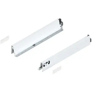 Spondina BLUM modello 378 tandembox, altezza N (68 mm), LN 450 mm, destro+sinistro, per tandembox antaro bianco seta Promozione Esclusiva