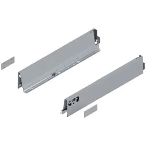 Ultimissimo Modello Spondina BLUM modello 378 tandembox, altezza M (83 mm), LN 450 mm, destro+sinistro, per tandembox intivo/antaro R9006 grigio metallizzato