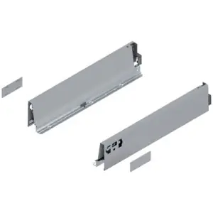Compra Online Spondina BLUM modello 378 tandembox, altezza M (83 mm), LN 400 mm, destro+sinistro, per tandembox intivo/antaro R9006 grigio metallizzato