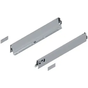 Spondina BLUM modello 378 tandembox, altezza N (68 mm), LN 500 mm, destro+sinistro, per tandembox antaro R9006 grigio metallizzato Di Tendenza