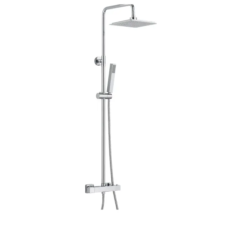 Quadratische Thermostat-Duschsäule Damast 12449 Prezzo Conveniente