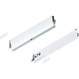 Novità Spondina BLUM modello 378 tandembox, altezza M (83 mm), LN 500 mm, destro+sinistro, per tandembox intivo/antaro bianco seta