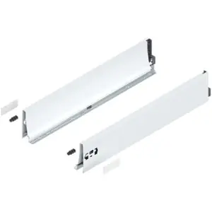 Spondina BLUM modello 378 tandembox, altezza K (115 mm), LN 600 mm, destro+sinistro, per tandembox antaro bianco seta Quantità Limitata